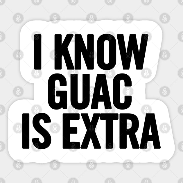 Extra Guac Sticker by sergiovarela